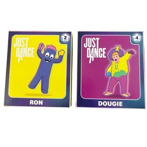 Lot of 2 Just Dance Mcdonalds 2024 Happy Meal‎ Toys #2 Ron and #4 Dougie